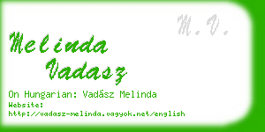 melinda vadasz business card
